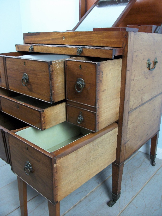 Mahogany Military Campaign Chest of Drawers